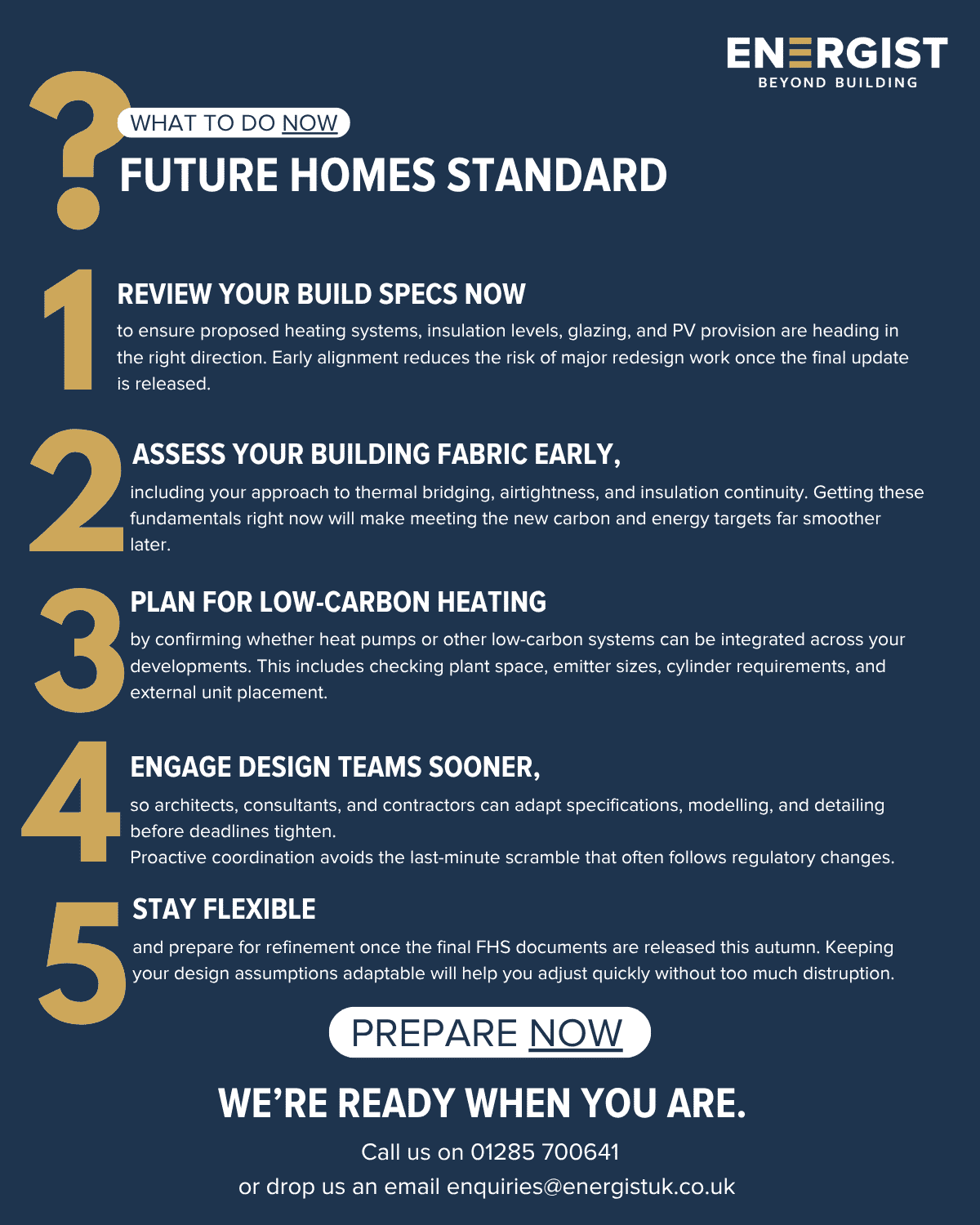 What To Do Now: Future Homes Standard